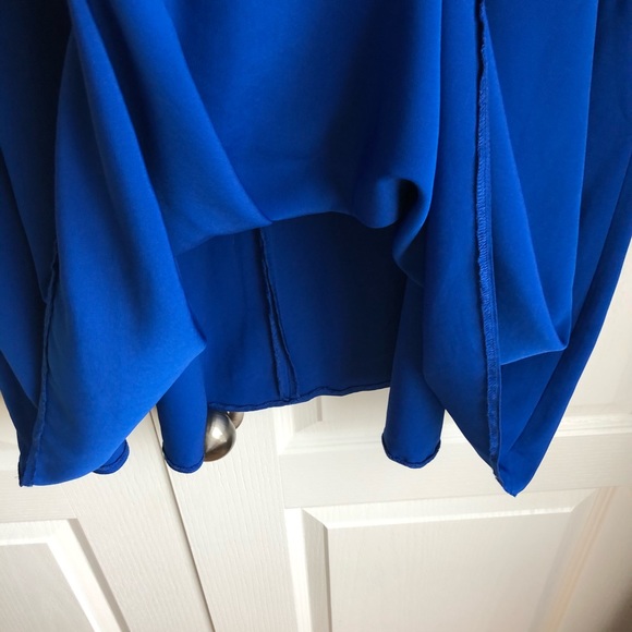 NWOT Royal Blue Pleated Full Length Skirt - Picture 3 of 8